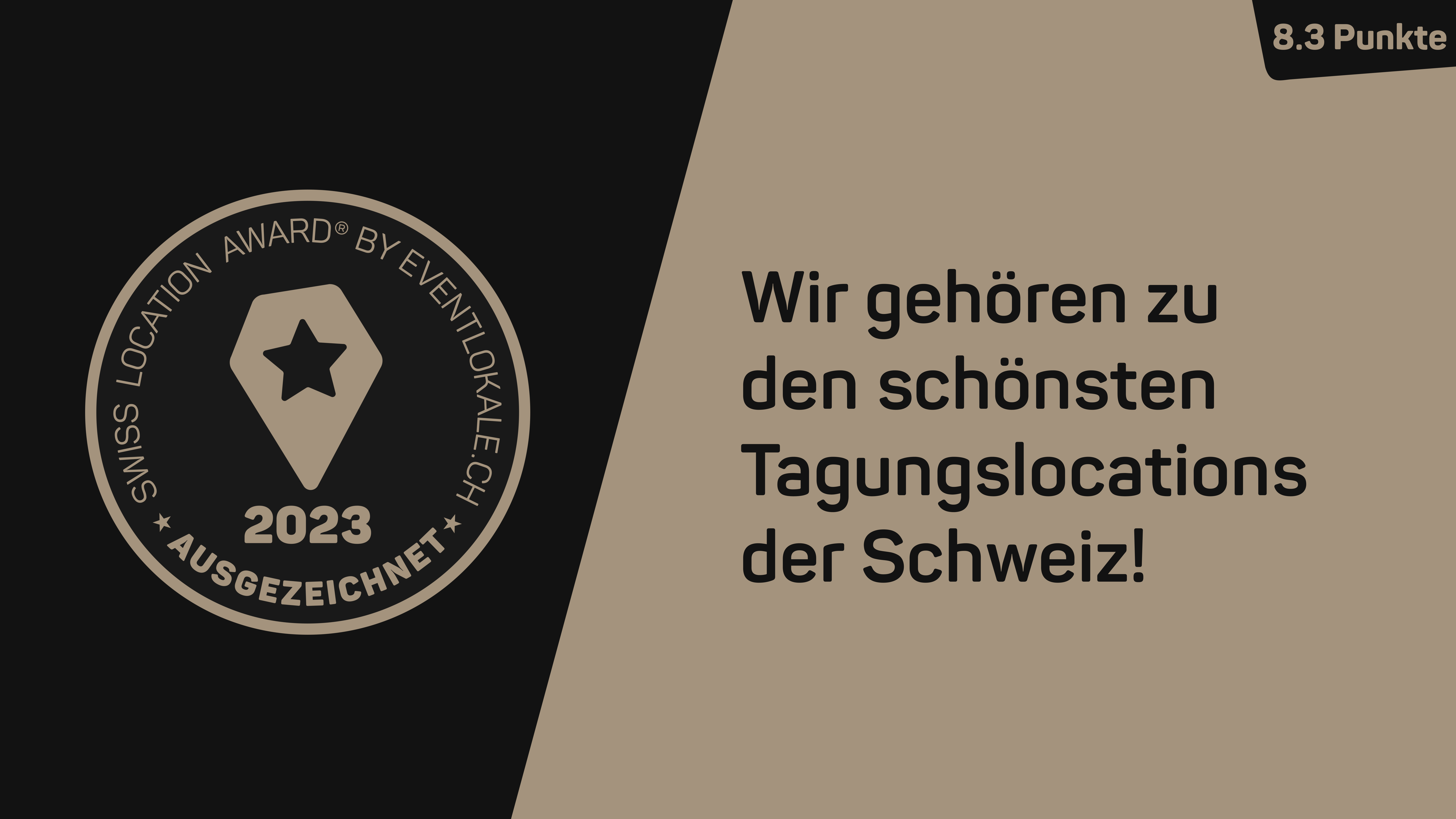 Swiss Location Award - ausgezeichnete Tagungslocation! Voting 2023